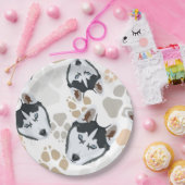 Pattern Dog paws Husky Papieren Bordje (Feest)