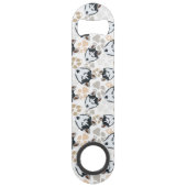 Pattern Dog paws Husky Speed Flessenopener (Achterkant)