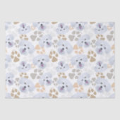 Pattern Dog Paws Maltese Tissuepapier (Voorkant)