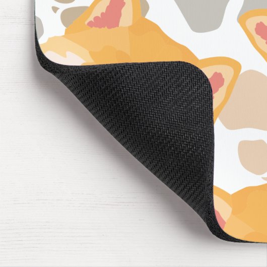 Pattern Dog Paws Shiba Inu Muismat (Hoek)