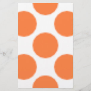 Pattern Dot Oranje Briefpapier