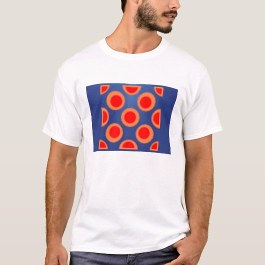 Pattern Dot Red, Blue, Oranje Women's Shirt (Voorkant)