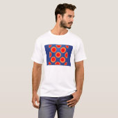 Pattern Dot Red, Blue, Oranje Women's Shirt (Voorkant volledig)