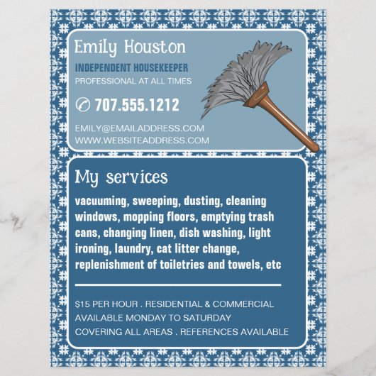 Pattern & Duster, portier, Maid Flyer (Voorkant)