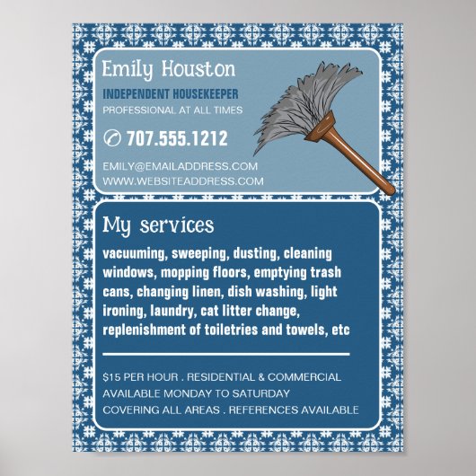  Pattern & Duster, portier, Maid Poster (Voorkant)