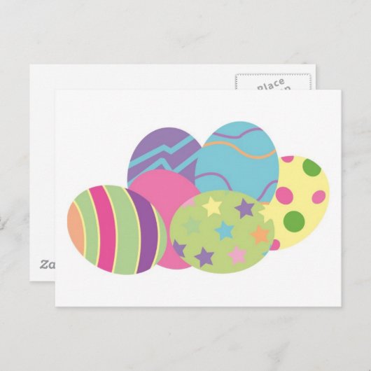 Pattern Easter Eggs Feestdagenkaart (Voorkant / Achterkant)