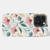 Pattern Echineceas Glitter iPhone Hoesje (Achterkant horizontaal)
