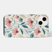 Pattern Echineceas Glitter iPhone Hoesje (Achterkant horizontaal)