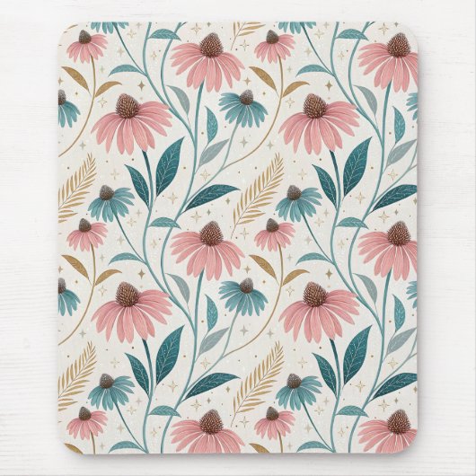 Pattern Echineceas Glitter Muismat (Voorkant)