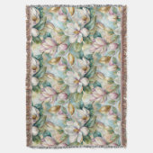 Pattern Elegant Magnolia Flowers Deken (Voorkant Verticaal)