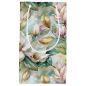 Pattern Elegant Magnolia Flowers Klein Cadeauzakje (Voorkant)