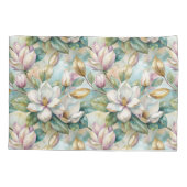 Pattern Elegant Magnolia Flowers Kussensloop (Achterkant-Links)