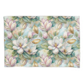 Pattern Elegant Magnolia Flowers Kussensloop (Voorkant-Links)