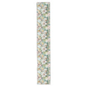 Pattern Elegant Magnolia Flowers Lange Tafelloper (Voorkant)