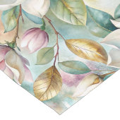 Pattern Elegant Magnolia Flowers Lange Tafelloper (Hoek)