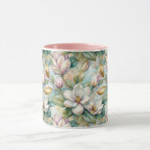 Pattern Elegant Magnolia Flowers Mok (Midden)
