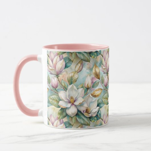 Pattern Elegant Magnolia Flowers Mok (Links)