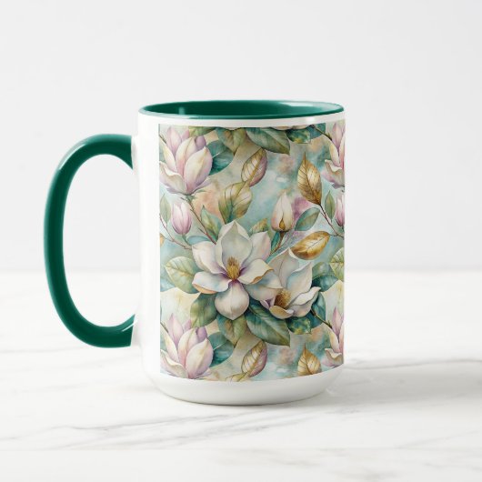Pattern Elegant Magnolia Flowers Mok (Links)