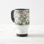 Pattern Elegant Magnolia Flowers Reisbeker (Voorkant links)