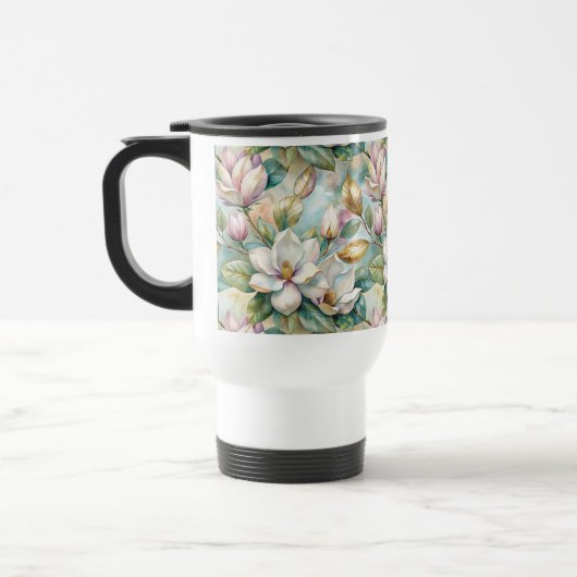 Pattern Elegant Magnolia Flowers Reisbeker (Links)