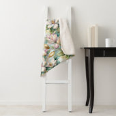 Pattern Elegant Magnolia Flowers Sherpa Deken (In situ)