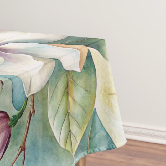 Pattern Elegant Magnolia Flowers Tafelkleed (Voorbeeld)