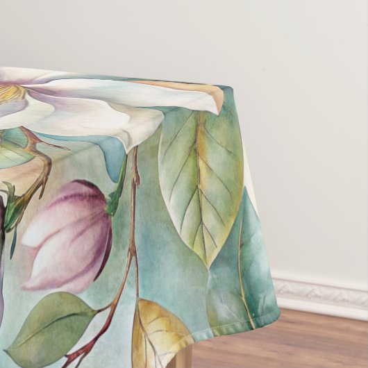 Pattern Elegant Magnolia Flowers Tafelkleed (Voorbeeld)