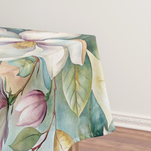 Pattern Elegant Magnolia Flowers Tafelkleed (Voorbeeld)