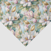 Pattern Elegant Magnolia Flowers Tissuepapier (Detail)
