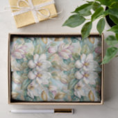 Pattern Elegant Magnolia Flowers Tissuepapier (Geschenk)
