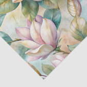 Pattern Elegant Magnolia Flowers Tissuepapier (Detail)