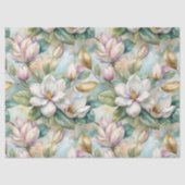 Pattern Elegant Magnolia Flowers Tissuepapier (Voorkant)