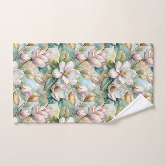 Pattern Elegant Magnolias Bad Handdoek (Handdoek)