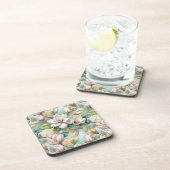 Pattern Elegant Magnolias Bier Onderzetter (Rechterzijde)