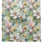 Pattern Elegant Magnolias Douchegordijn (Voorkant)
