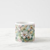Pattern Elegant Magnolias Espresso Kop (Voorkant)