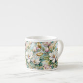 Pattern Elegant Magnolias Espresso Kop (Voorkant rechts)