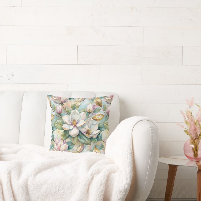 Pattern Elegant Magnolias Kussen (Bank)