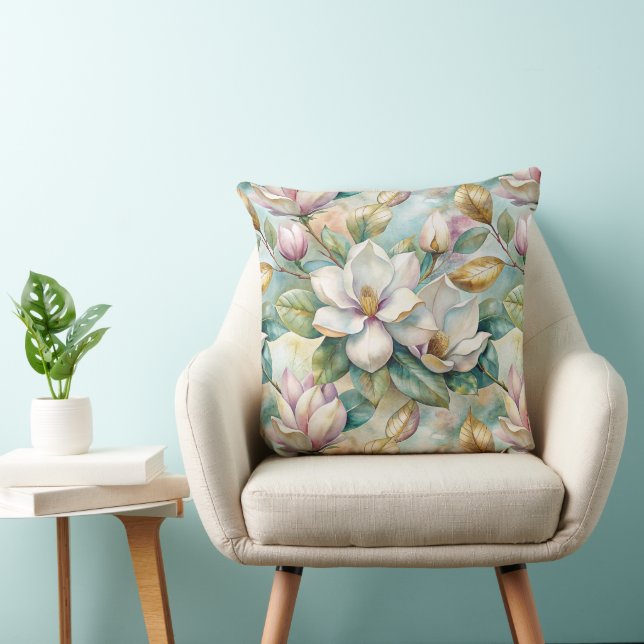 Pattern Elegant Magnolias Kussen (Stoel)