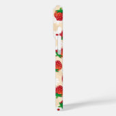 Pattern featuring strawberries and white flowers Case-Mate iPhone case (Achterkant / Links)