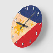 Pattern Filipino Flag Ronde Klok (Hoek)