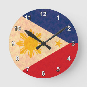 Pattern Filipino Flag Ronde Klok