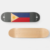 Pattern Filipino Flag Skateboard (Horizontaal)