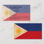  Pattern Filipino Flag Visitekaartje (Voorkant / Achterkant)