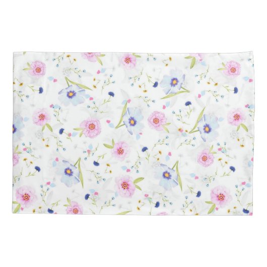 Pattern Floral Pillow Hoesje Kussensloop (Achterkant)