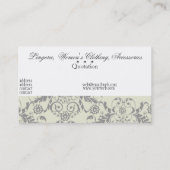 Pattern Floral Subtle Mode Boutique Consultant Visitekaartje (Achterkant)