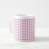 Pattern Flower jGibney The MUSEUM Zazzle Coffee Mu Koffiemok (Voorkant links)