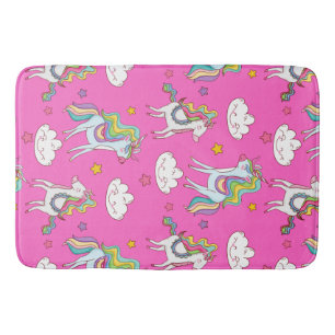 Pattern Funny Unicorn Cute Badmat