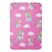 Pattern Funny Unicorn Cute Badmat (Voorkant Verticaal)
