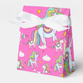 Pattern Funny Unicorn Cute Bedankdoosjes (Voorkant Zijde)